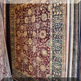 R13. Masterlooms 100% wool handknotted rug. Made in India. Approx. 7'11” x 9'9”